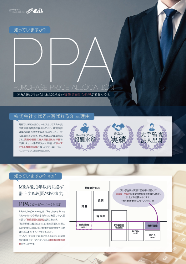 PPAのご相談なら株式会社M&A DX